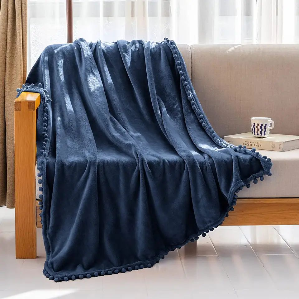 Selimut Flanel Biru