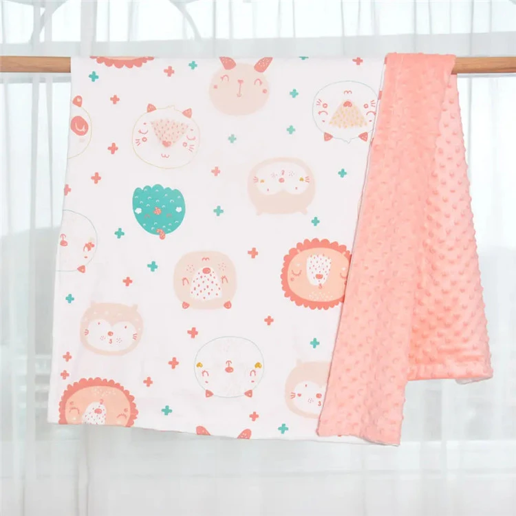 Kain Cetak Kain Minky untuk Selimut Bayi