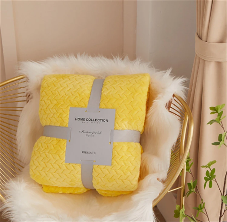 Selimut Flanel Oranye