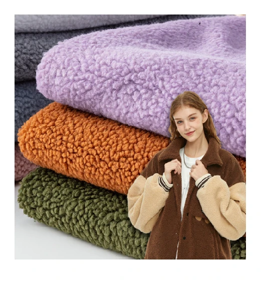 Kain Sherpa Jacquard Ekstra Hangat Fuzzy
