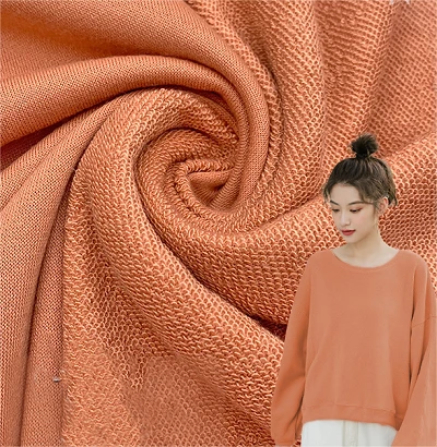 Kain hoodie rajutan poliester