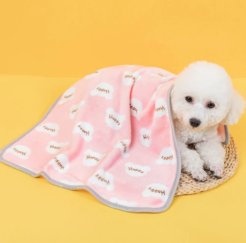 Selimut Hewan Peliharaan dari Flanel Bermotif