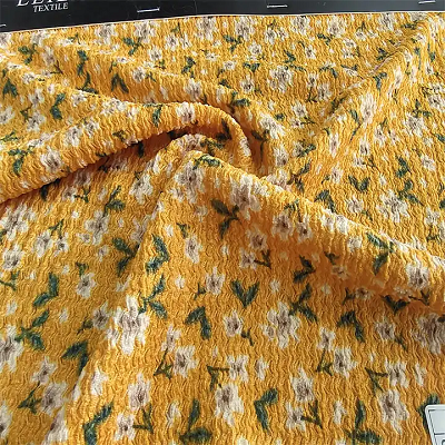 Printed Pleated Fabric