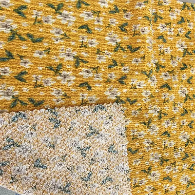 Printed Pleated Fabric