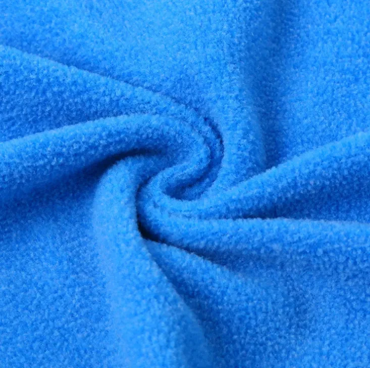 Sherpa Boucle Fleece Fabric Kuas Dua Sisi