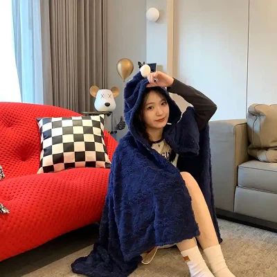 Sherpa Flannel Shoulder Blanket