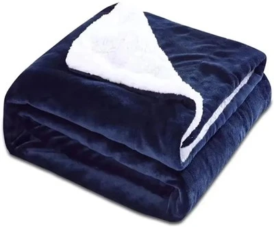 Selimut Sherpa Biru