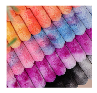 Kain Jacquard Bulu Kelinci Palsu