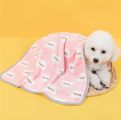 Selimut Hewan Peliharaan dari Flanel Bermotif