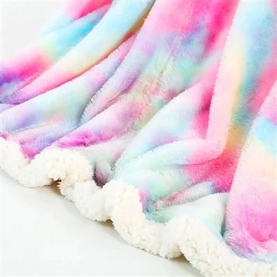 Selimut Sherpa Pelangi