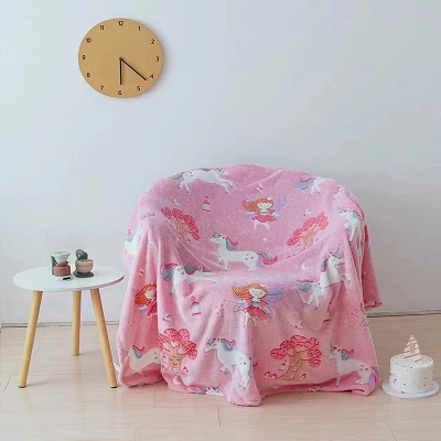 Selimut bayi pelangi unicorn magic