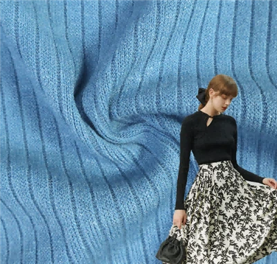 Kain Rib Rajut Polos Dicelup Bernapas Lembut