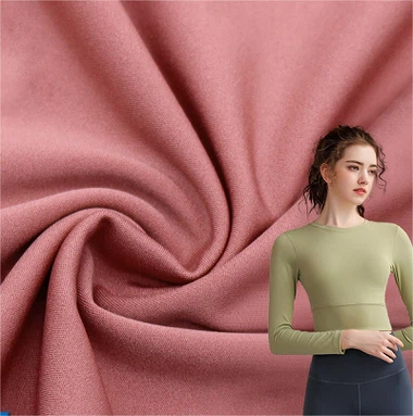 Kain Spandex Poliester Olahraga Yoga Untuk Pakaian Olahraga
