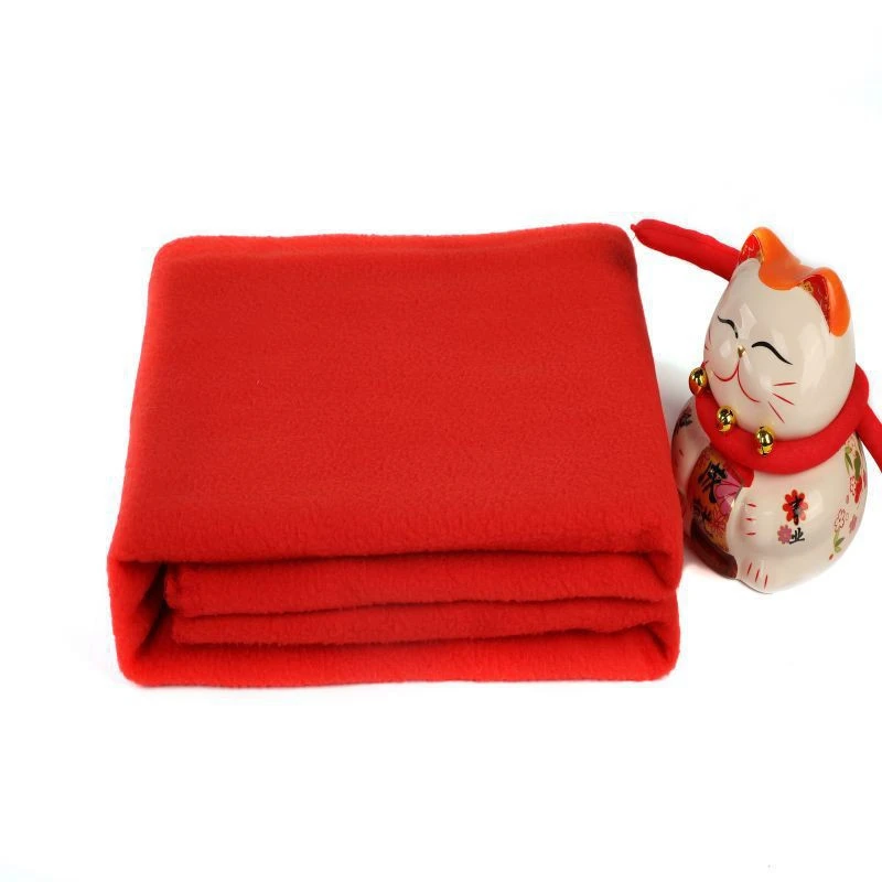 Kain Katun Pola Polos Blanket Bulu Kutub
