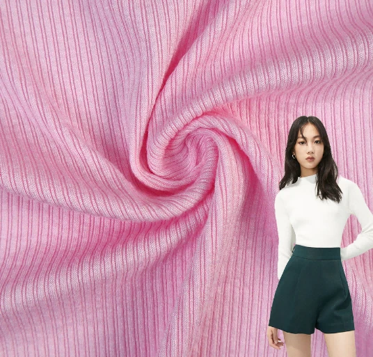 Kain Rajut Rusuk Padat Spandex