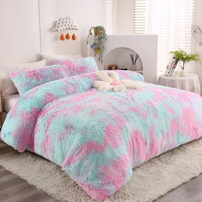 Selimut Bulu Sherpa PV Tie Dye
