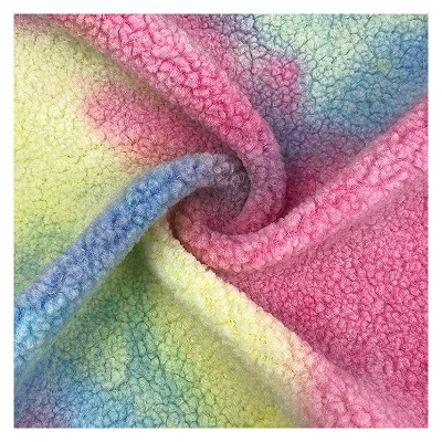 Kain Bulu Sherpa Pewarna Ikat