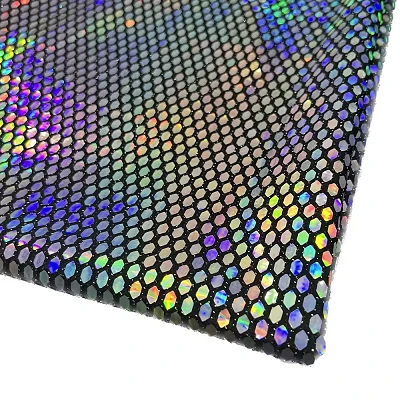 Kain payet peregangan holografik