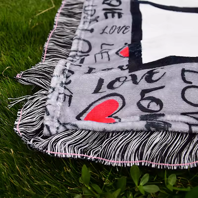 Sublimation Blanket With Tassel
