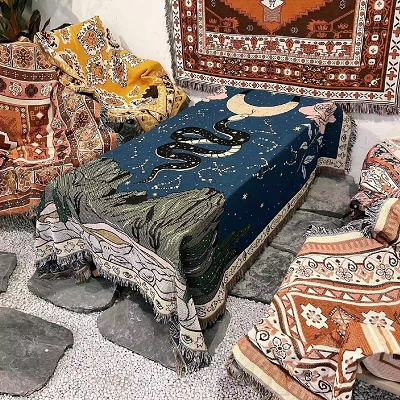 Tassel Blanket For Room Decoration